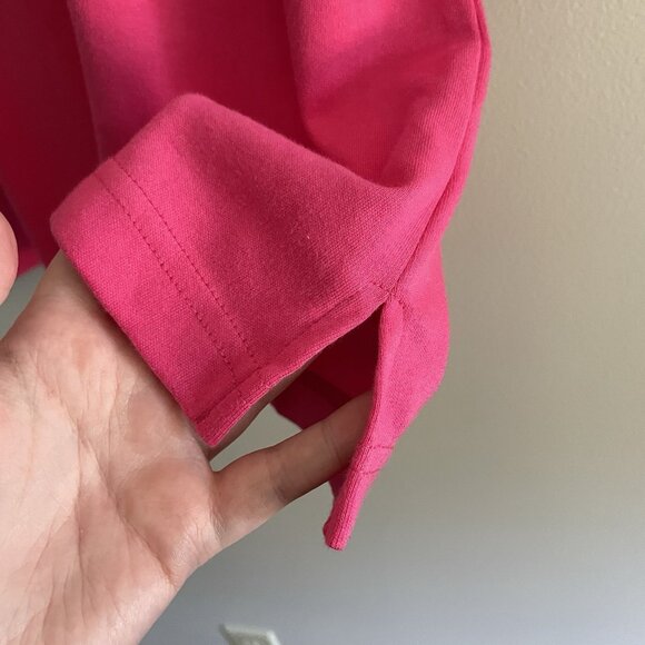 Quacker Factory Women L Pink Rhinestone Braided Sparkle 3/4 Sleeves T-Shirt NWT - Picture 2 of 11